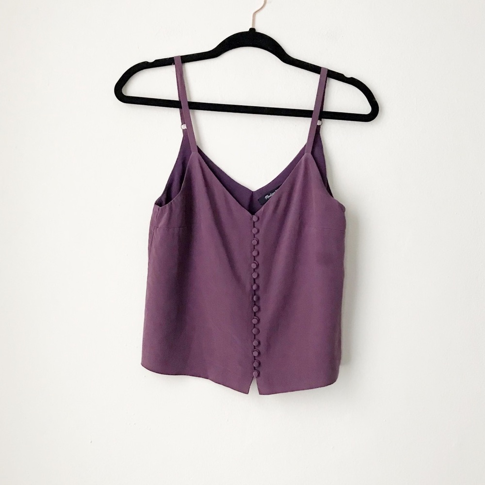 Madewell Purple Silk Cami Top